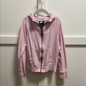 Nike Kids Light Pink Zip-Up Hoodie